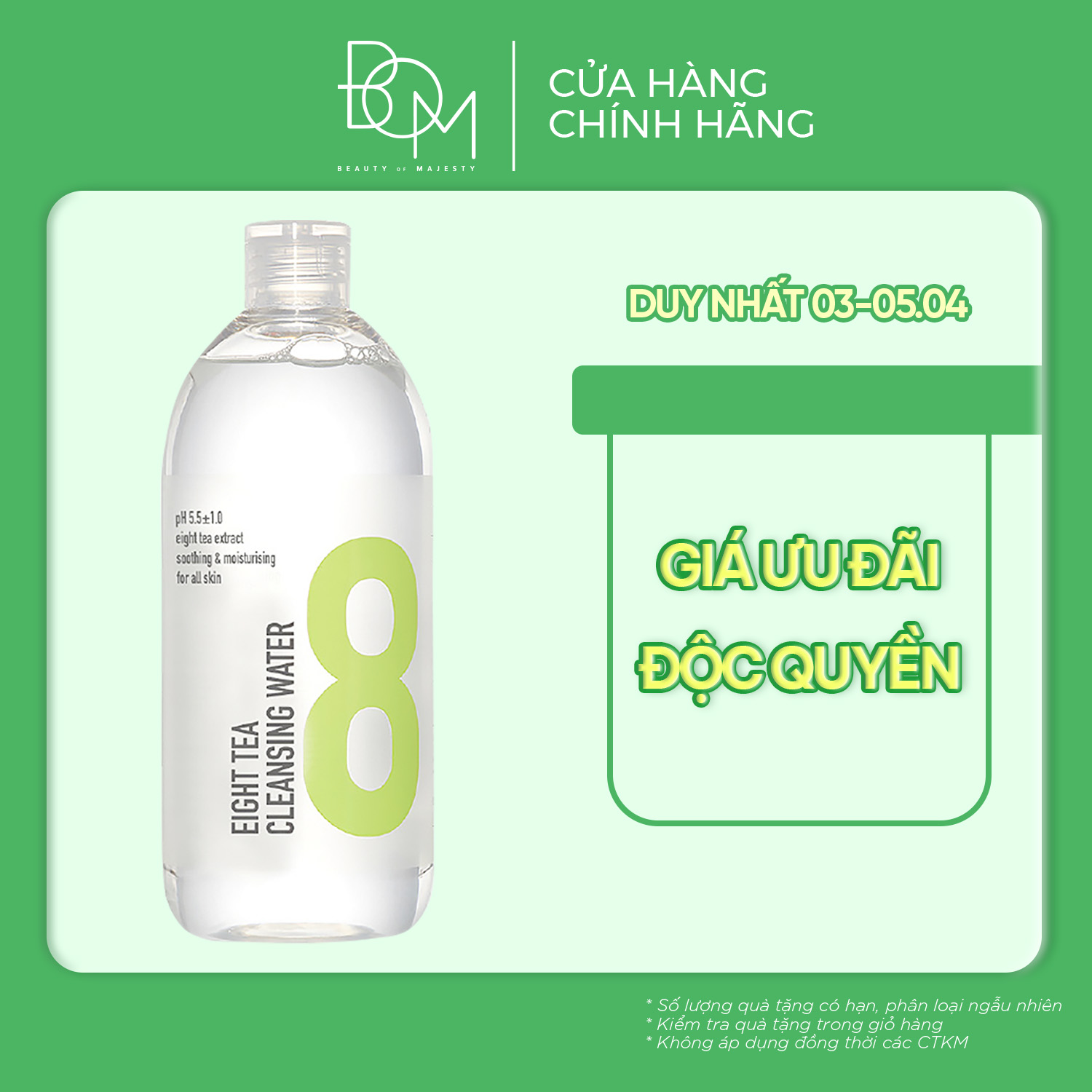 Tẩy trang 8 Loại Trà Bom Eight Tea 500ml