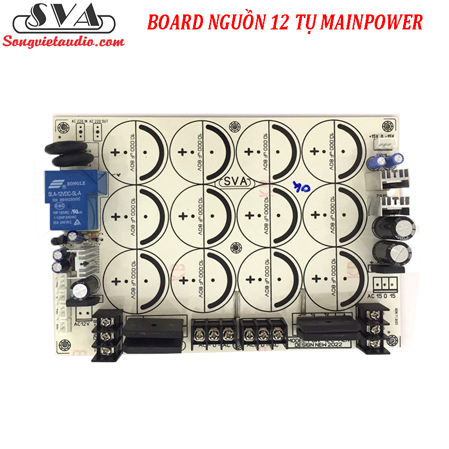 MẠCH NGUỒN 12 TỤ (2 KÊNH) - 1 MẠCH