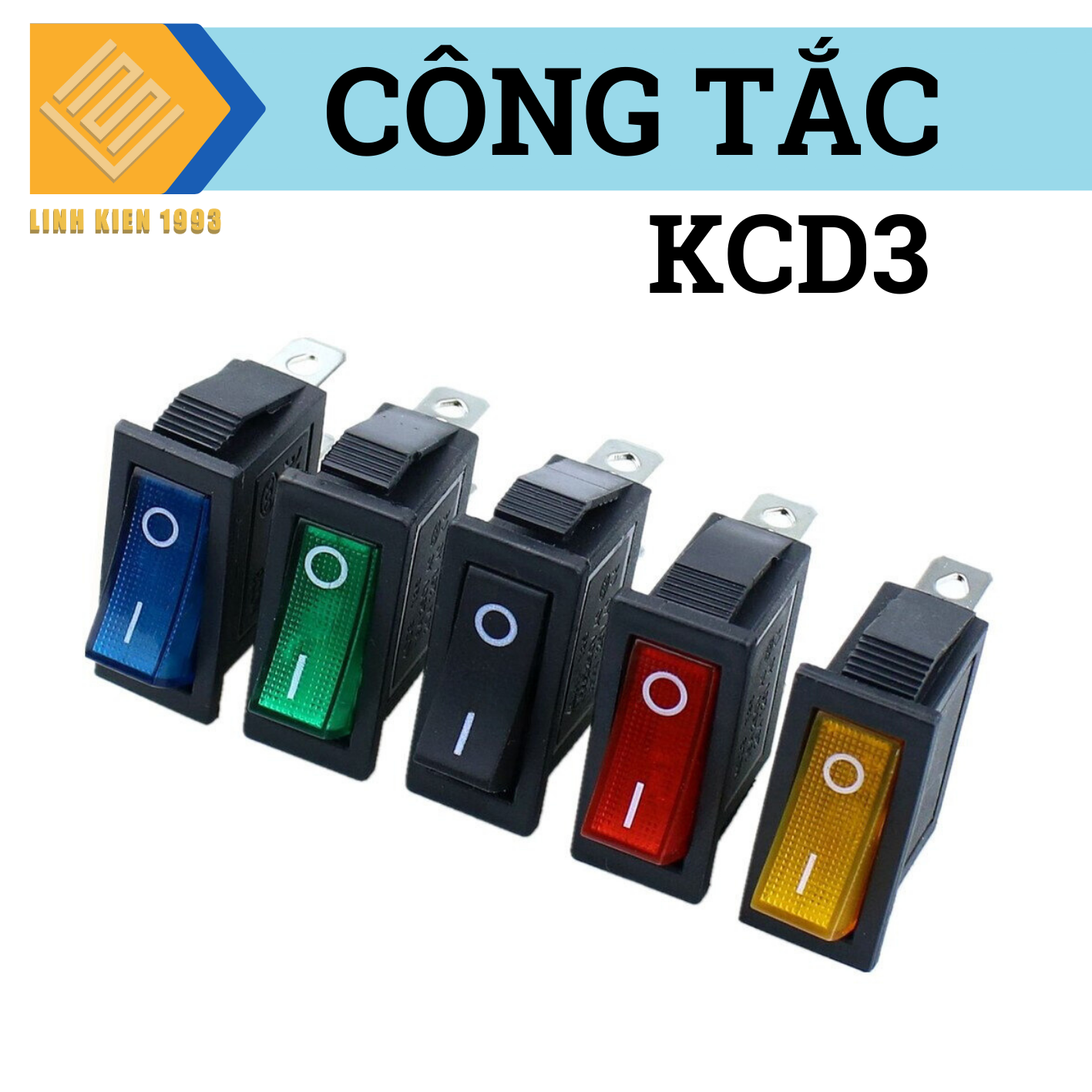 [ 2  CÁI ] Công tắc nguồn KCD3
