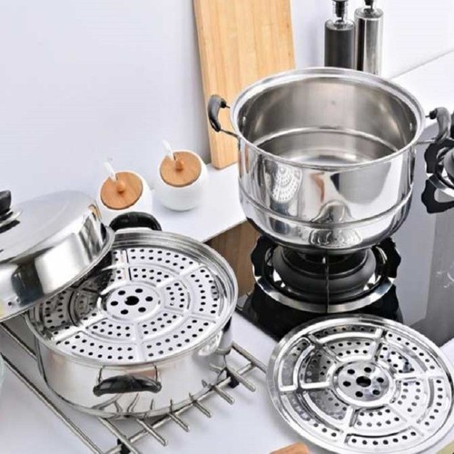 NỒI HẤP 3 TẦNG inox size 28cm