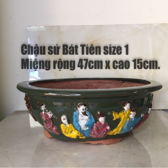 Chậu Bonsai hình Bát Tiên (size 1)