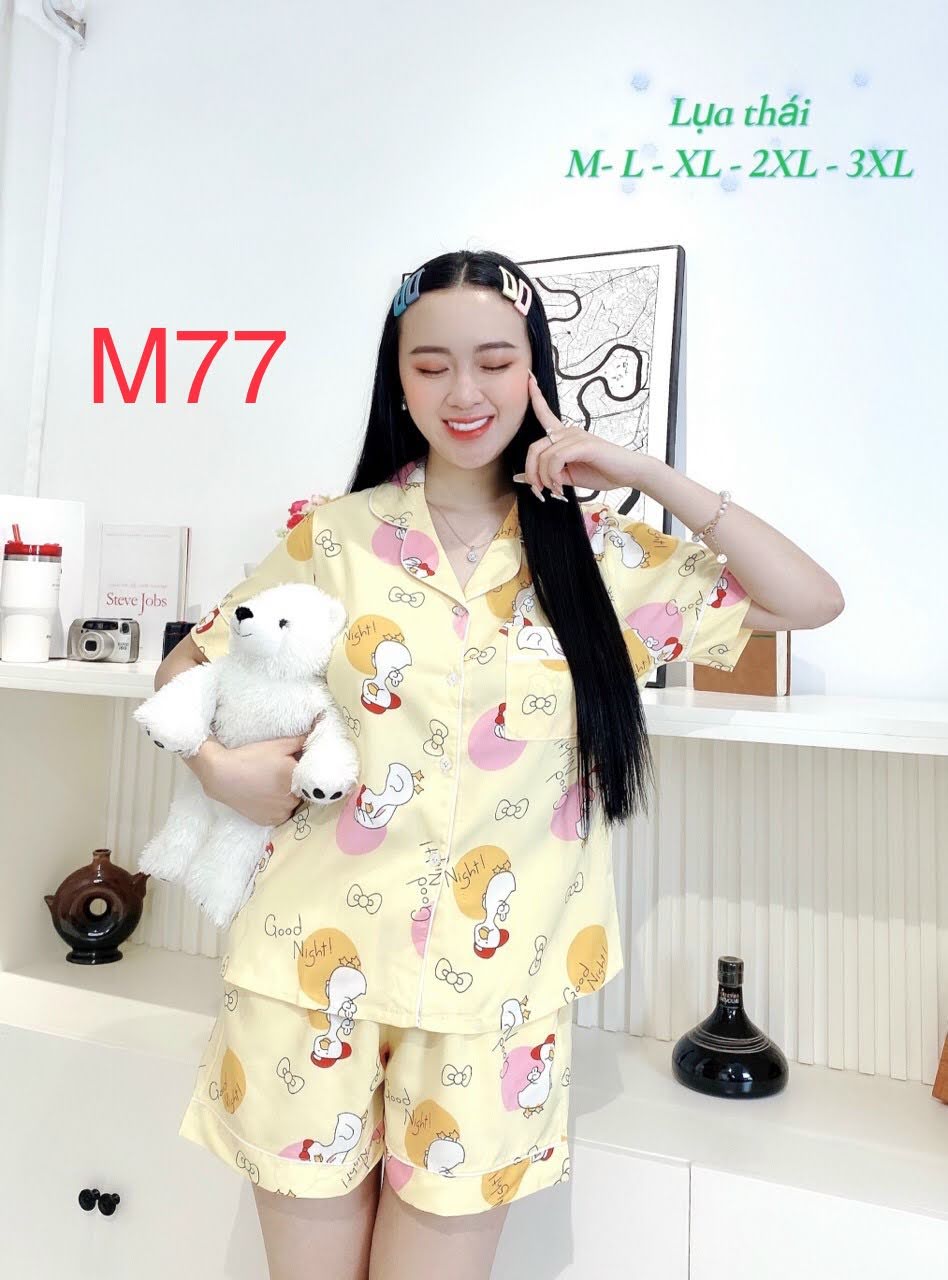 [ HCM ] Đồ bộ pijama lụạ thái quần đùi - Thoi trang nale