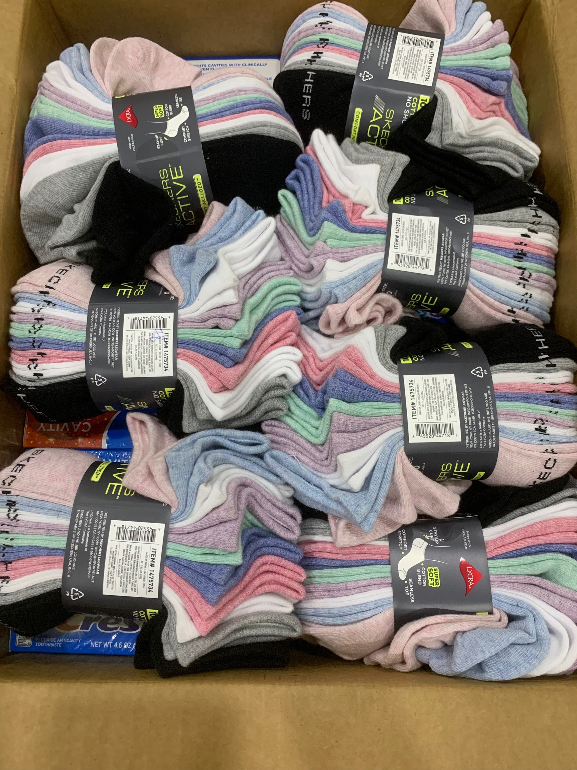 Set 10 đôi vớ Skechers Active Nữ cổ thấp