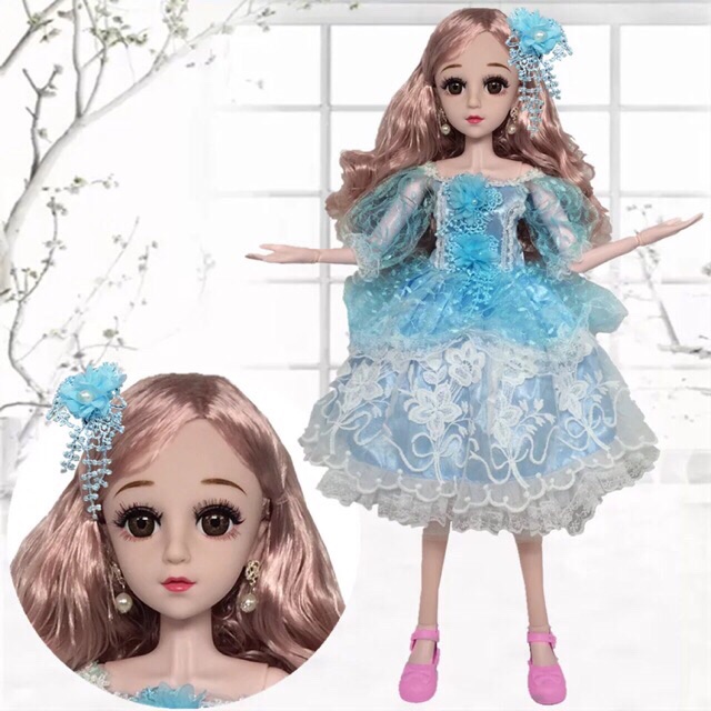 Đầm búp bê 60 cm - xanh lợt