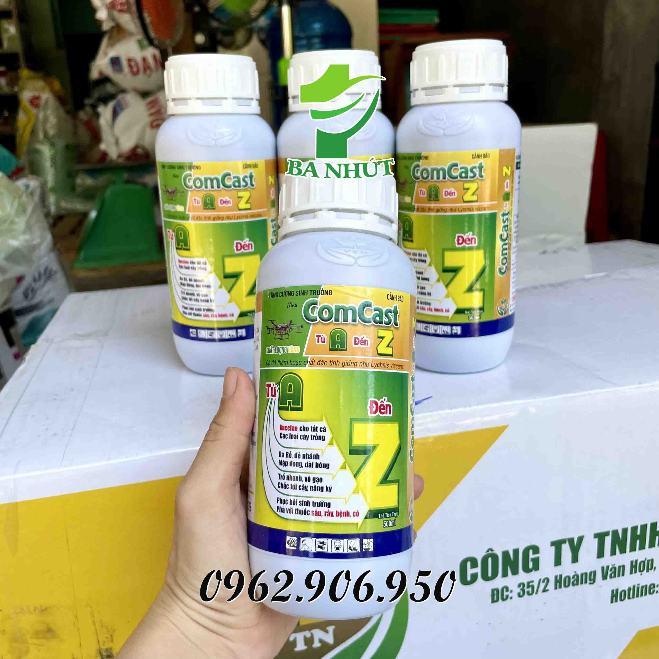 Phân bón comcat thái chai 500ml kích rễ, ra hoa, kích thích sinh trưởng cây trồng, rễ thân lá phát triển