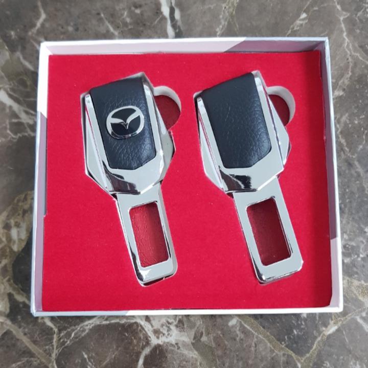 Bộ 2 chiếc chốt khóa dây đai an toàn, chống kêu ô tô, xe hơi Maz.da 4S-MA