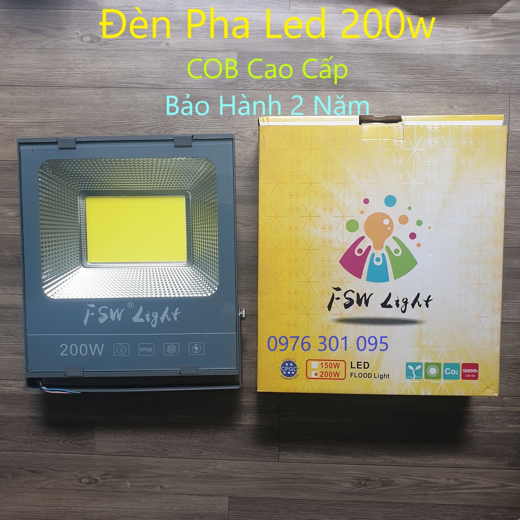 [FSW Bảo Hành 2 năm] Đèn led PHA siêu sáng đủ wat [COB] siêu sáng