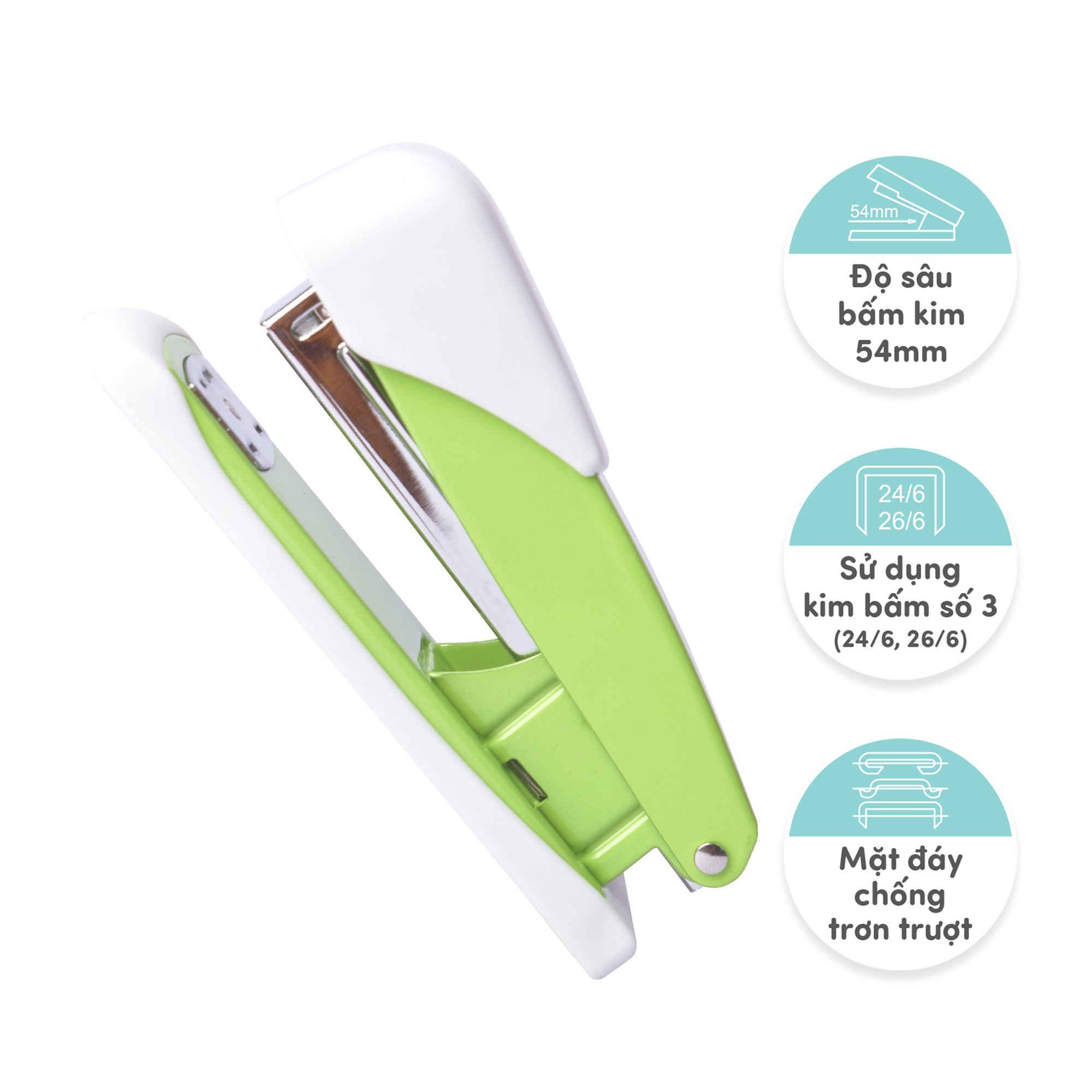 Bấm kim số 3 Thiên Long Flexoffice FO-ST005