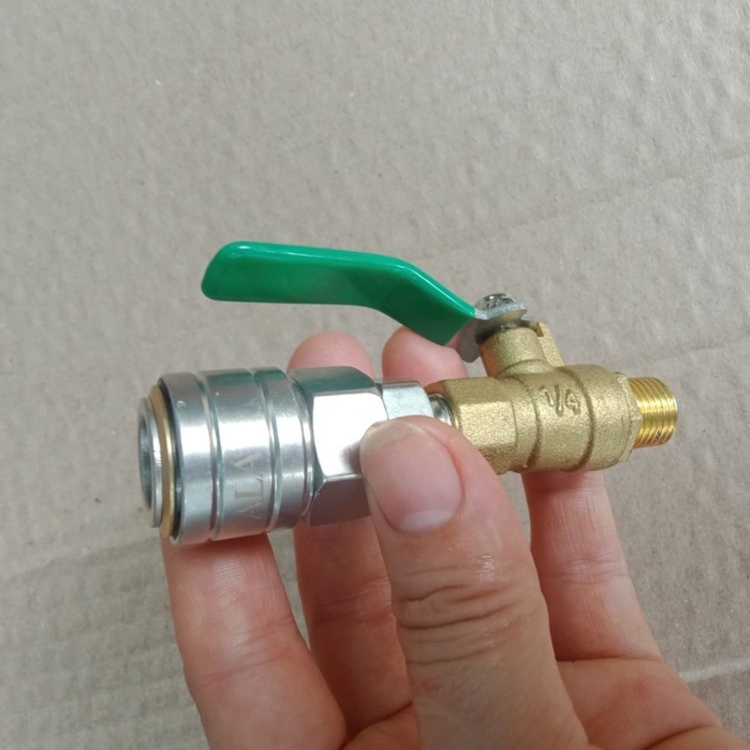 Khớp nối nhanh Japan và van khóa tốt ren ngoài 13mm