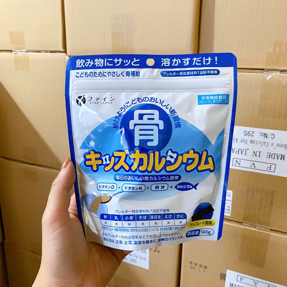 Canxi cá tuyết nhật bản - bột canxi hữu cơ tăng chiều cao cho bé từ 1 tuổi