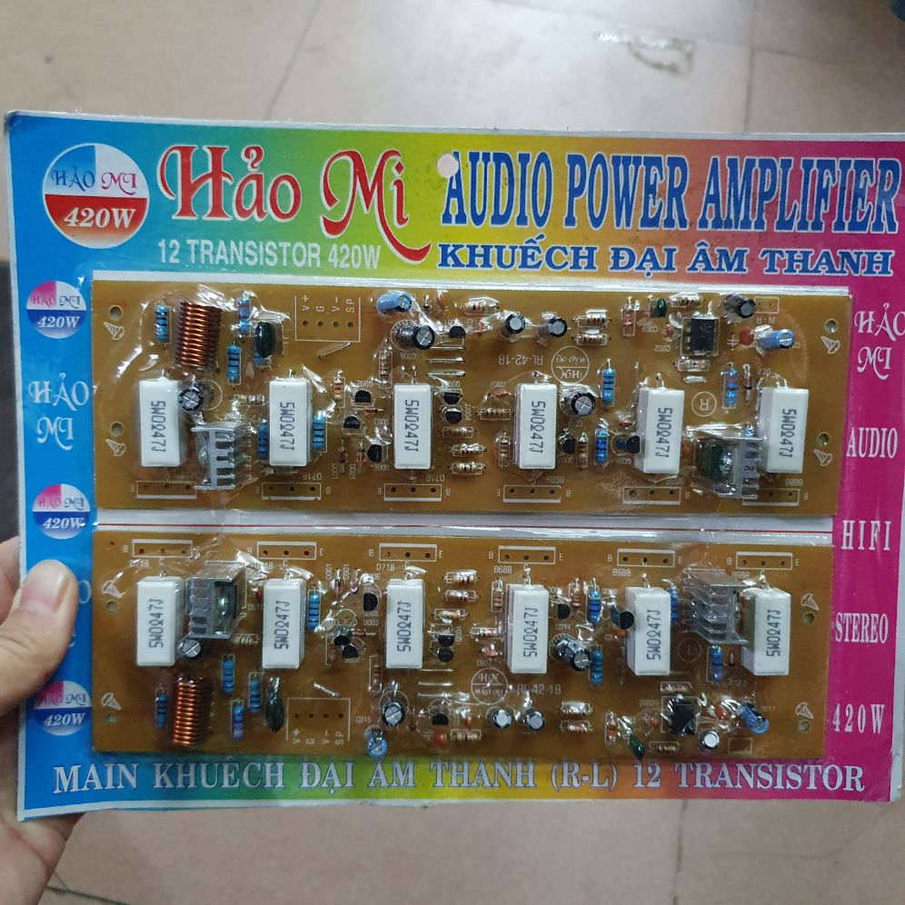 bo mạch công suất 12 sò 420w hảo mi