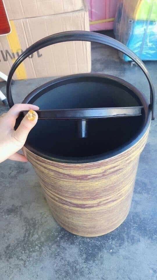 THÙNG ĐỰNG RÁC VÂN GỖ