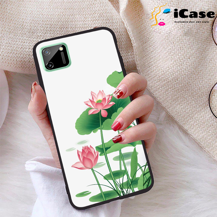 Ốp lưng Realme C11 viền dẻo TPU BST Sen