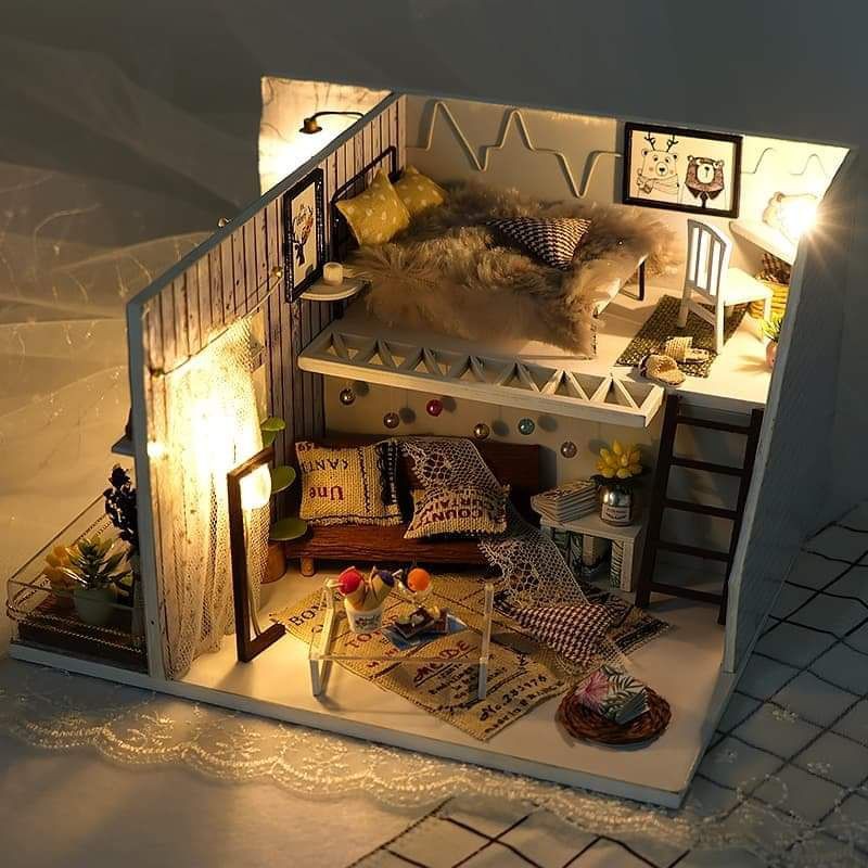 Mô hình nhà búp bê diy house -TD21