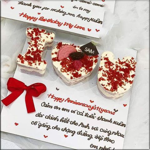 Set 10 khuôn trong ILoveYou - Trang trí bánh sinh nhật bánh kem
