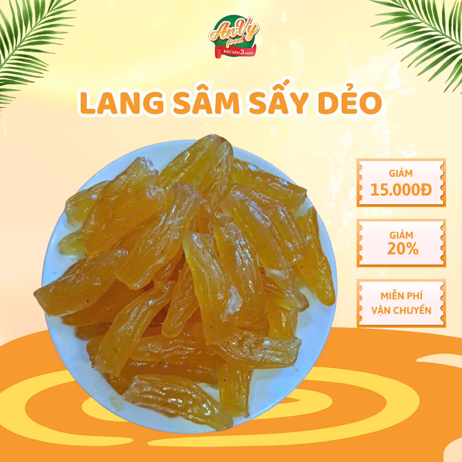 Khoai Lang Sâm Sấy Dẻo Thơm ngọt nhẹ
