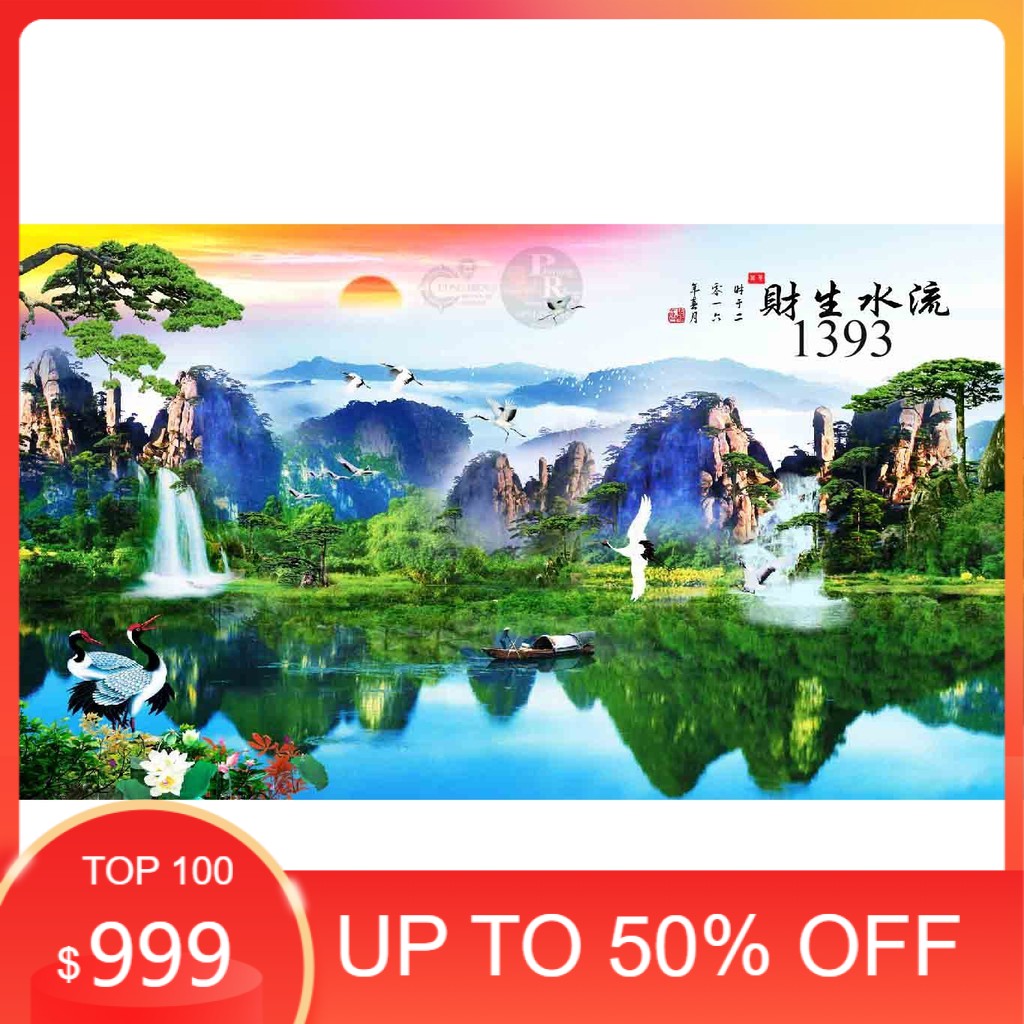 Tranh 3d bể cá-1393