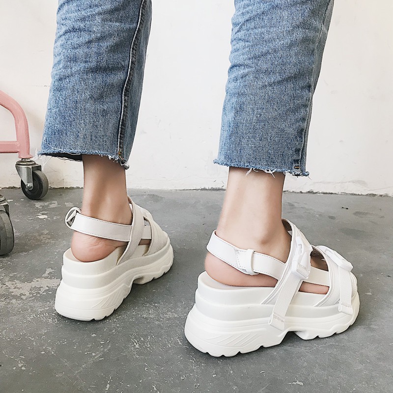 [Lấy mã giảm thêm 30%]Sandal Ulzzang Đế Cao 7Cm (ẢNh ThậT Ở CuốI)