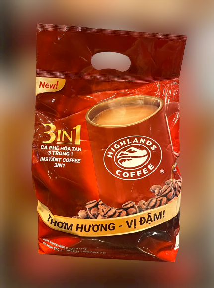 Cà phê hoà tan 3 in 1 Highlands túi 50 gói (17gr)