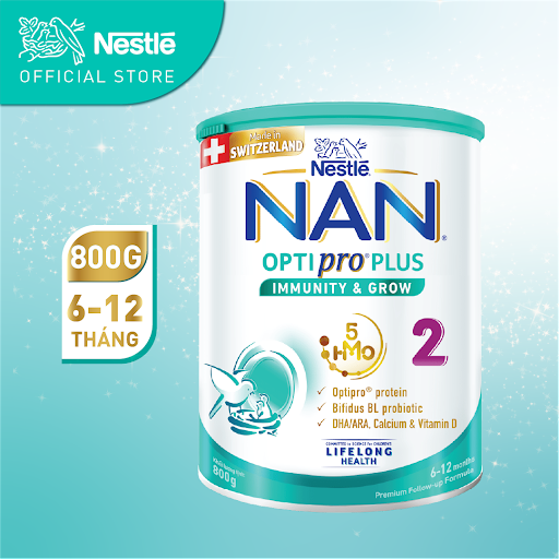 [HCM]Sữa bột Nestle Nan Optipro 2 800g 5HM0 mẫu mới