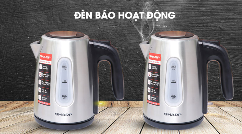 Bình đun siêu tốc Sharp 1.5 lít EKJ-15EVS-ST