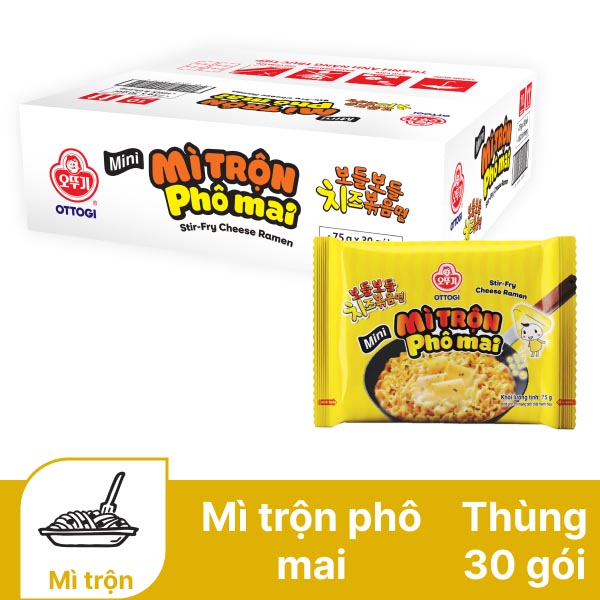 CB 10 GÓI MÌ OTTOGI MINI TRỘN PHÔ MAI 75GR- 52705