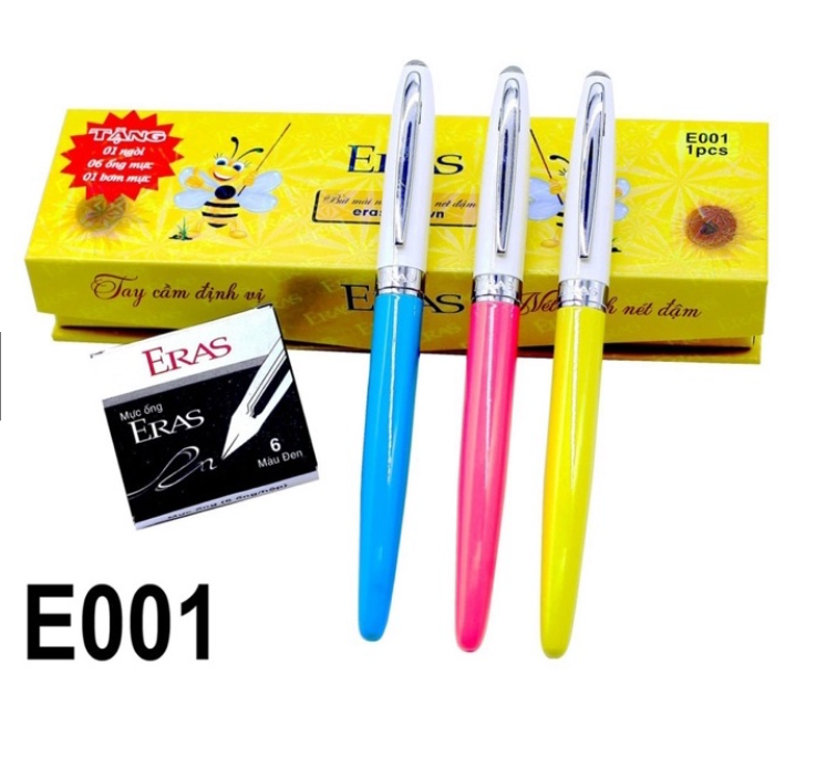 Bút máy siêu bền ngòi mài công nghệ mới Eras E001 - Tặng 01 ngòi và 06 ống mực