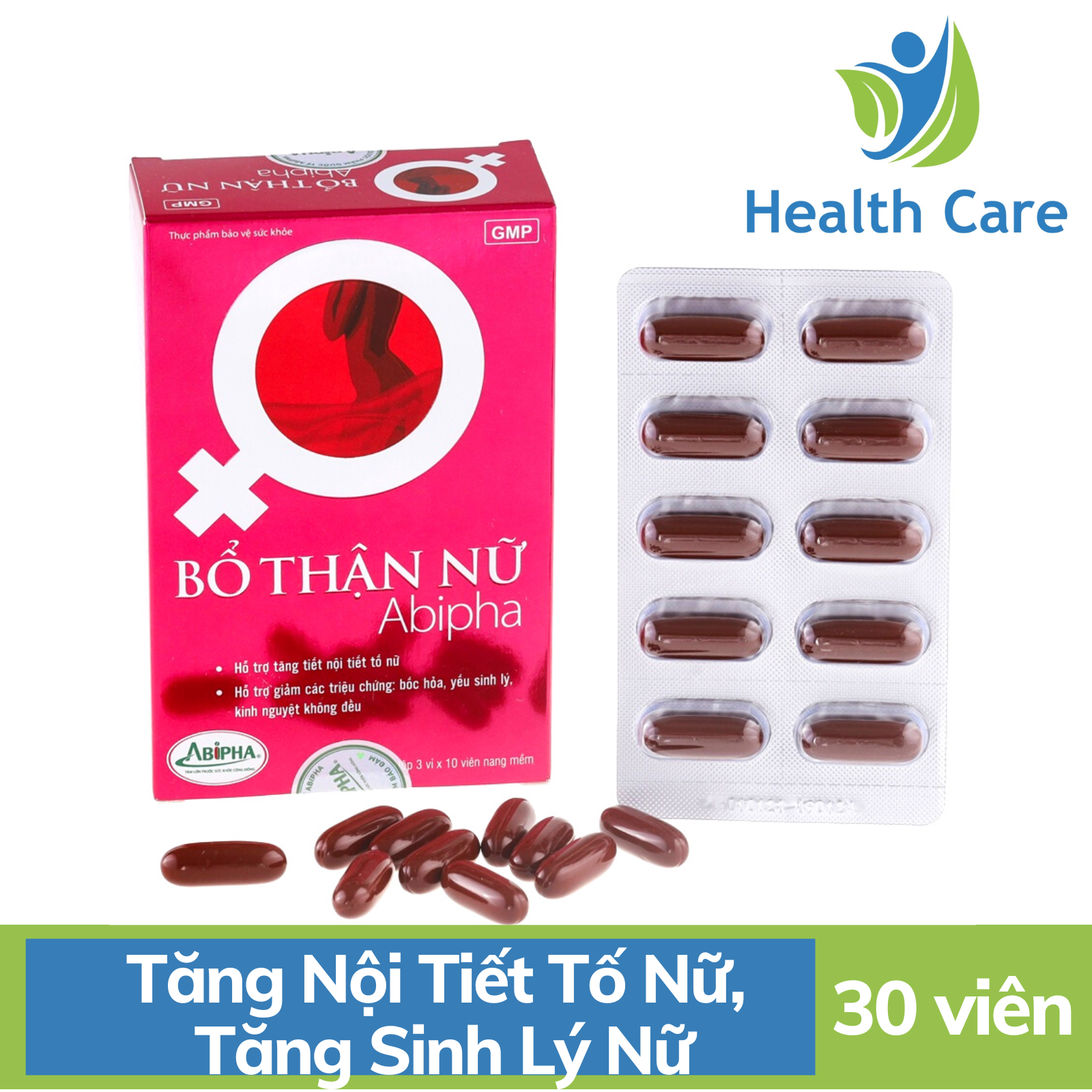Tăng cường sinh lý nữ giới, điều hoà kinh nguyệt Bổ Thận Nữ Abipha