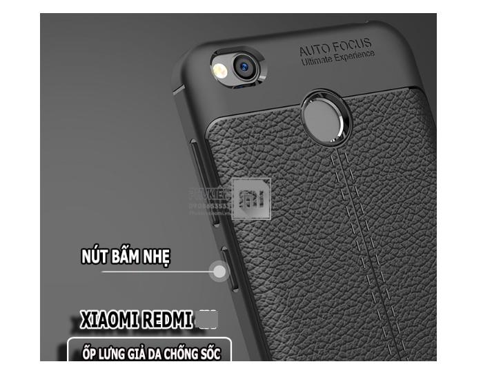 ốp lưng silicon dẻo vân da cho Xiaomi Red mi Note 5A prime