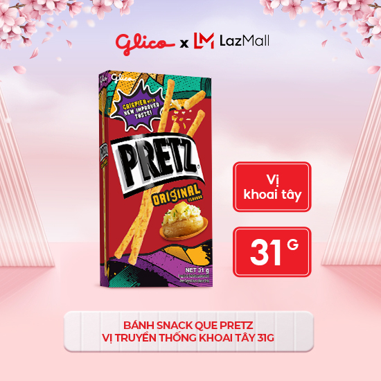 Hộp lẻ - bánh que snack nướng giòn glico pretz 4 vị