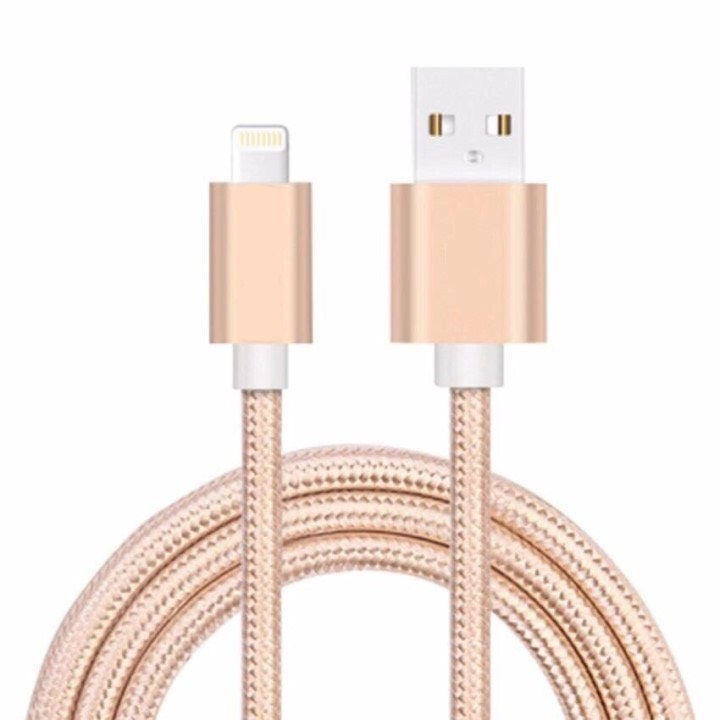 Cáp sạc bọc dù dài 1m, 2m, chân sạc IPHONE