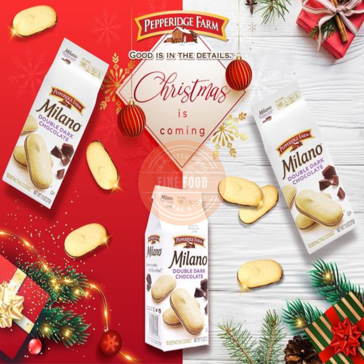 Bánh Quy Pepperidge Farm Chessmen, Verona Strawberry, Milano Dark Chocolate, Double Chocolate