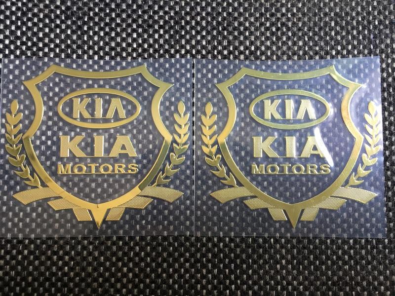 [HCM]Bộ 2 logo decal nổi các hãng xe ô tô (KIA)