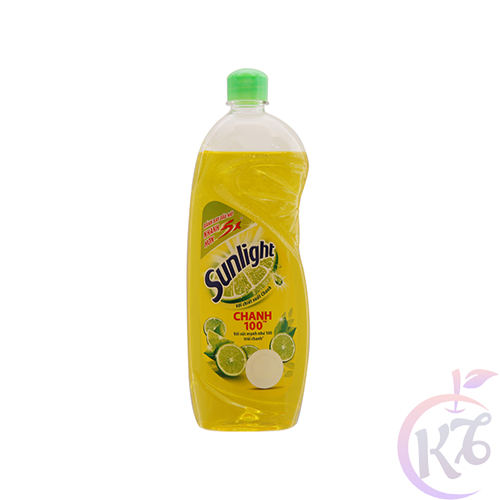 Nước rửa chén Sunlight hương Chanh chai 750g - khử mùi tanh, sạch bóng vết dầu mỡ