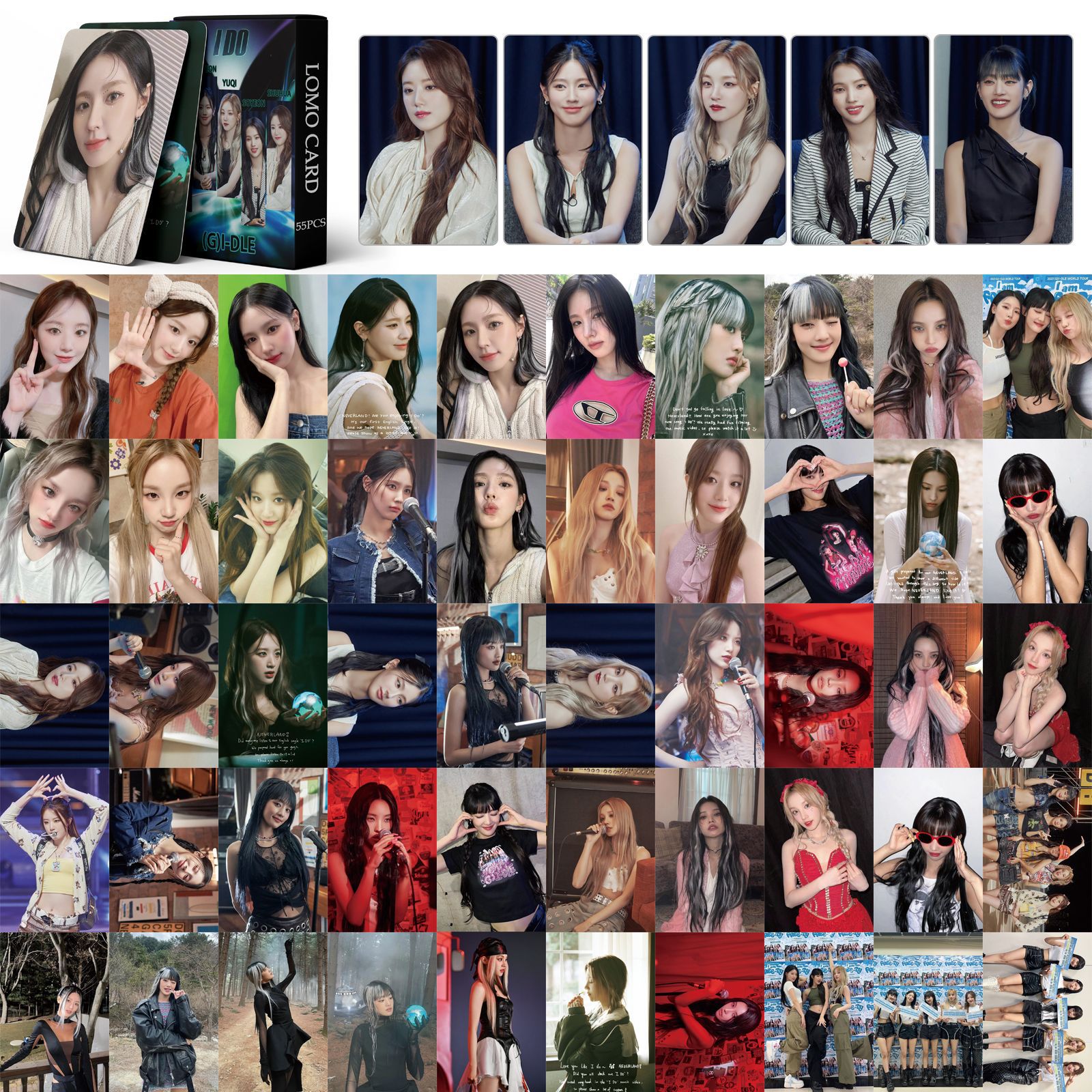 Tổng hợp set 55 lomo card (G)-IDLE