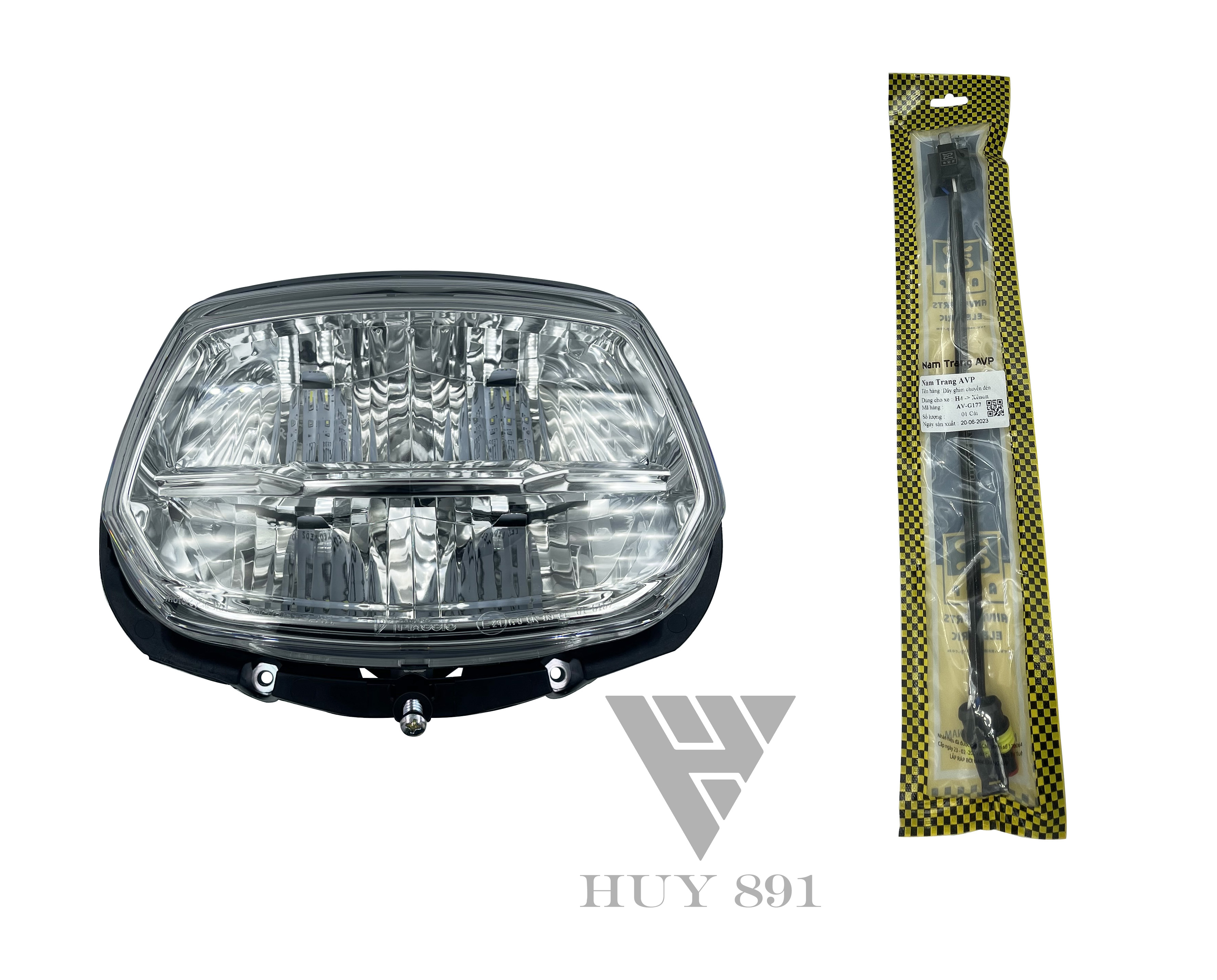 Đèn pha led 2 tầng (hàng OEM) dành cho Vespa Sprint