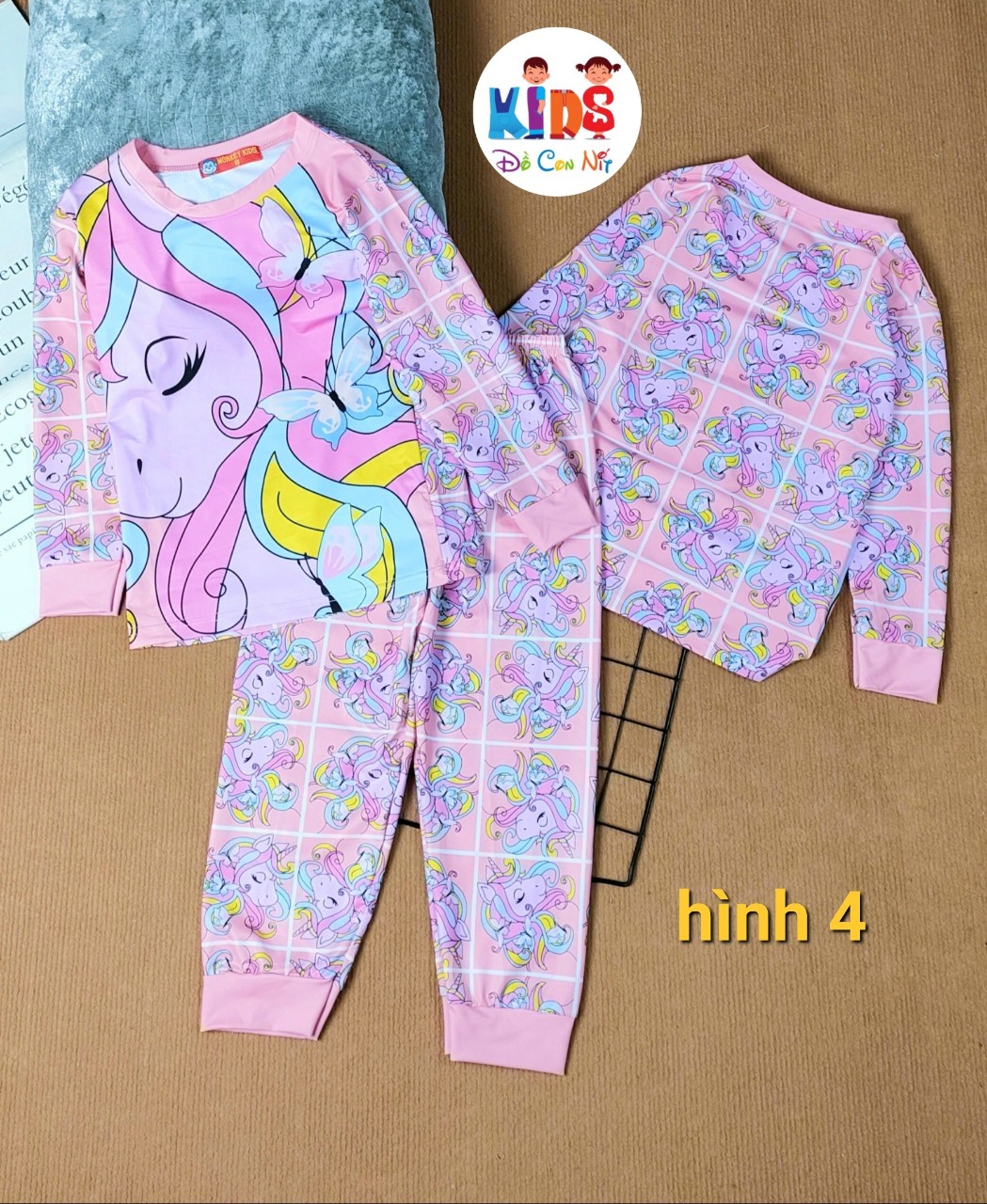 (11-23 KÝ) THUN LẠNH 3D TAY DÀI BÉ GÁI - ĐỒ BỘ TRẺ EM
