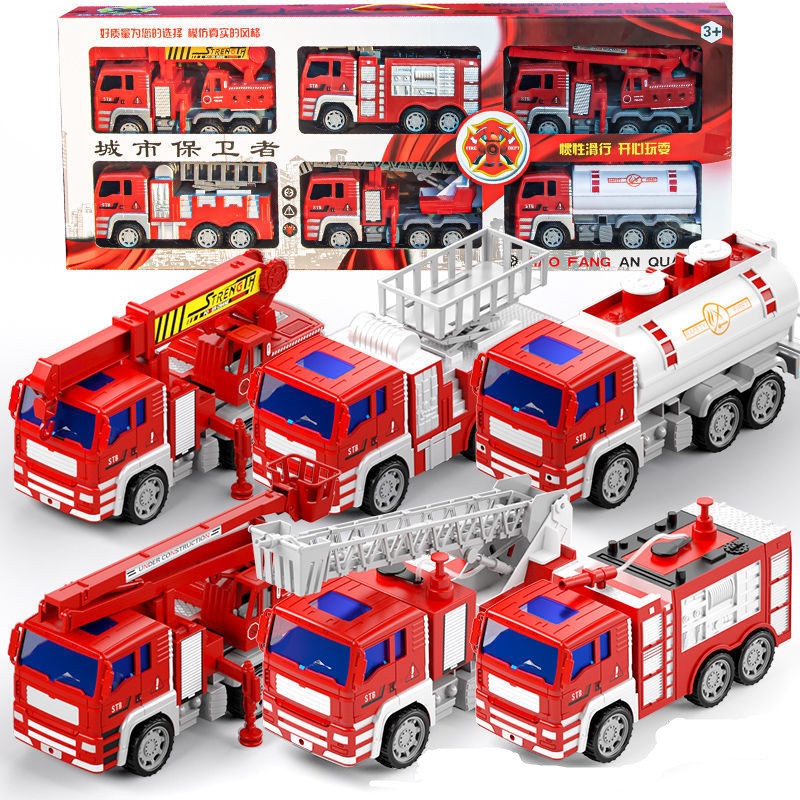 Bộ 6 xe cứu hỏa cỡ đại cao cấp cho bé,xe đồ chơi cứu hoả