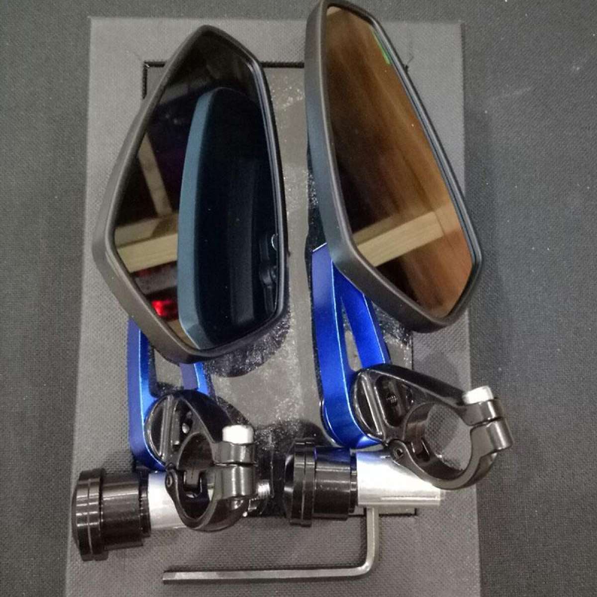 [Màu Xanh] 1 Chiếc,1 Đôi Gương Gù Tay Lái (steering wheel mirror)
