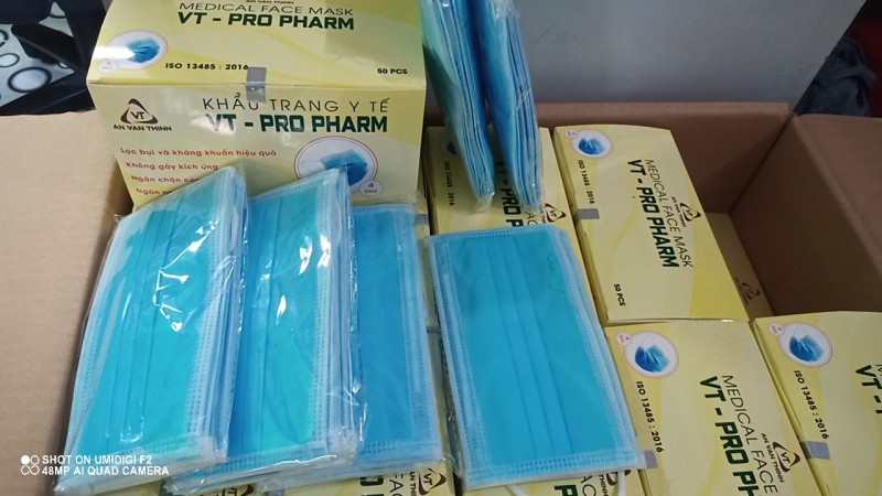 Màu Xanh 50 chiếc KTYT VT-PROFARM 4 lớp kháng khuẩn cao cấp 5 BICH 10 CÁI