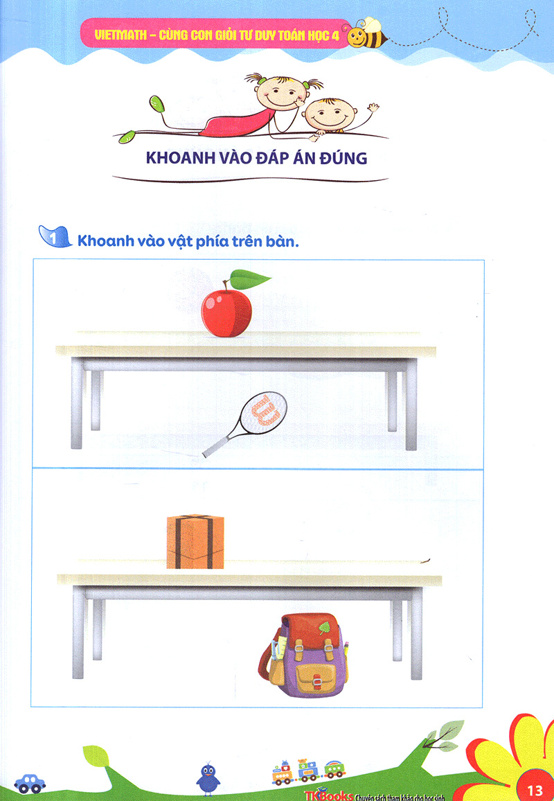 Fahasa - Viethmath - Cùng Con Giỏi Tư Duy Toán Học Tập 4 (Tái Bản 2020)