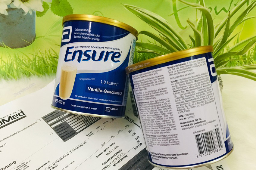 Sữa Bột Ensure 400g Hương Vani - Nhập Khẩu Đức