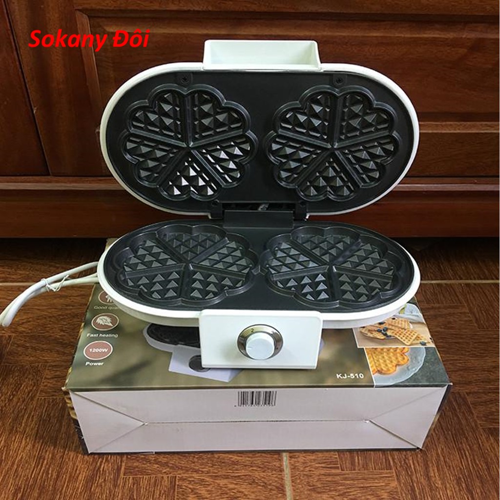 Máy làm bánh waffle, bánh tổ ong, bánh kẹp sokany
