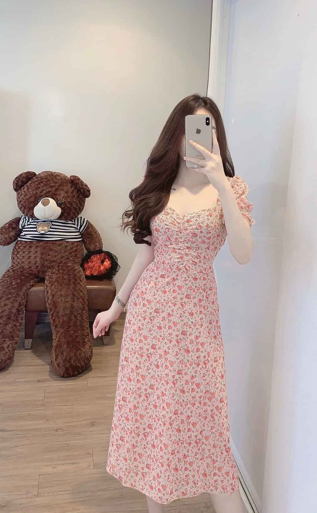 [HCM]ĐẦM MAXY HOA NHÍ MÀU MỚI HOT TREND