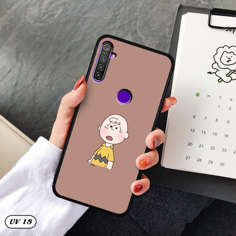 Ốp Realme 5 Pro lưng nhám -ngộ nghĩnh