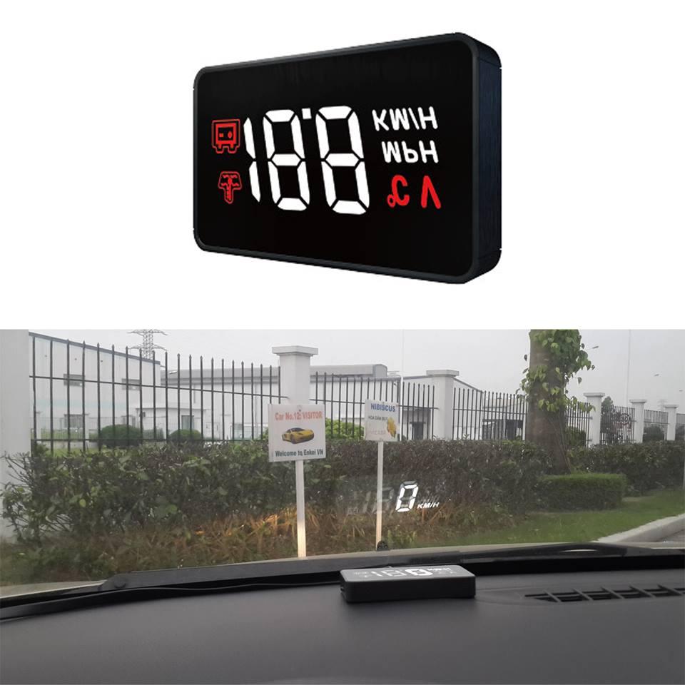 Thiết bị hiển thị tốc độ HUD A100 bản nâng cấp rõ nét - có đế