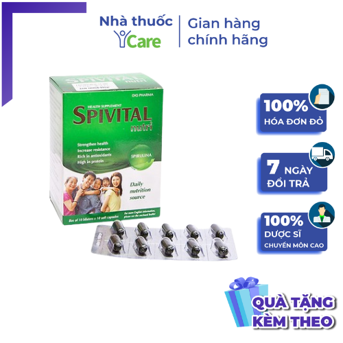 SPIVITAL NUTRI TẢO THỰC VẬT CUNG CẤP VITAMIN VÀ KHOÁNG CHẤT CHO CƠ THỂ