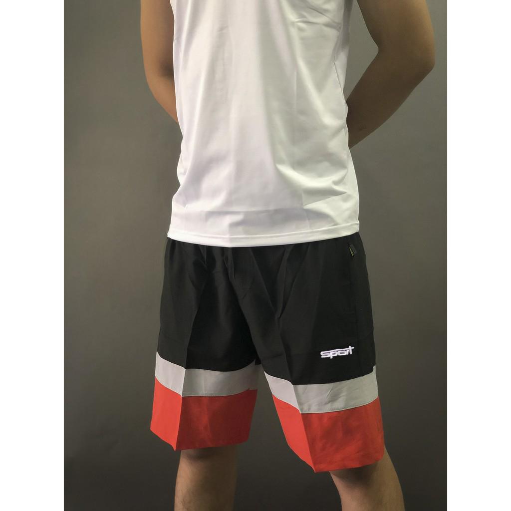 Quần Short Nam Thể Thao Phối Màu Chất Dù Đẹp[Giá Sỉ]