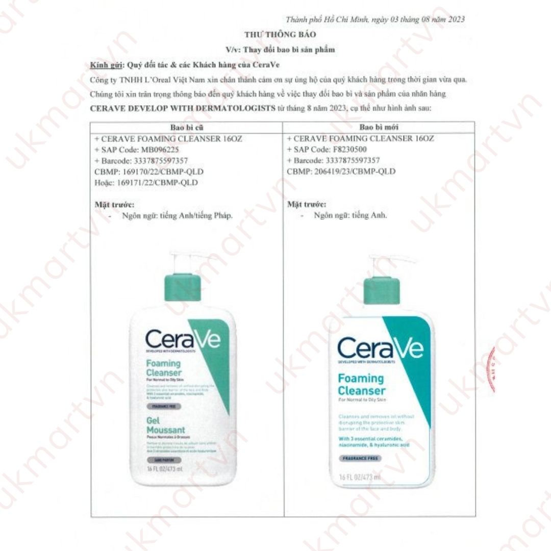 Sữa Rửa Mặt Cerave Facial Cleanser