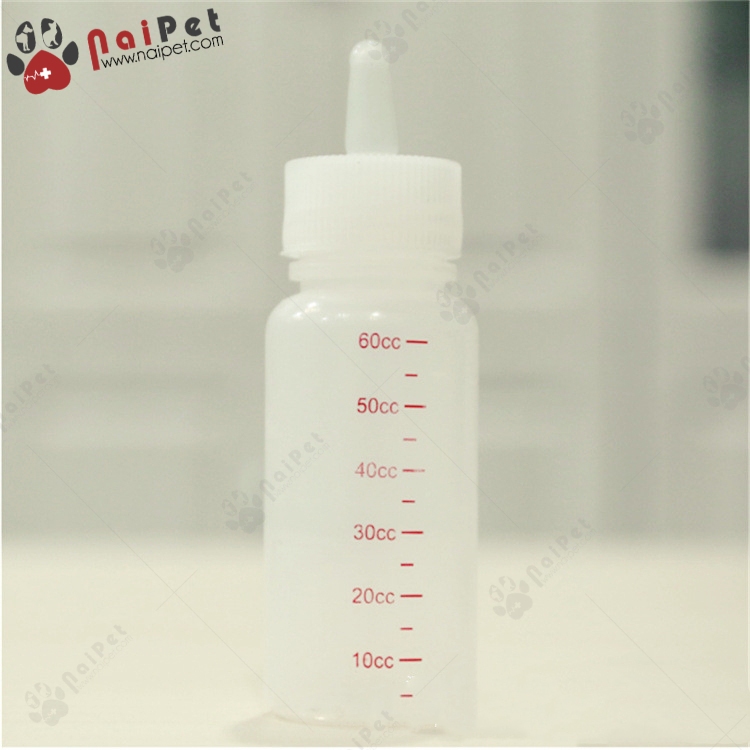 Bình Ti Bình Sữa Chó Mèo Sơ Sinh BT004 Chai 60ml